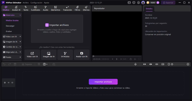 Edimakor importar filtros