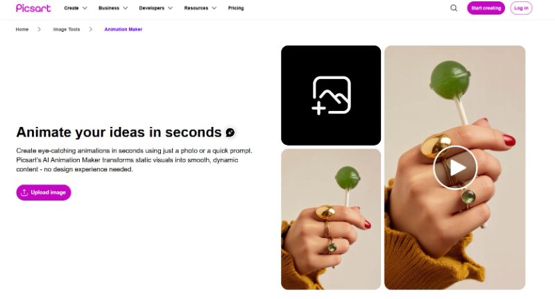 crear gif con fotos picsart animator