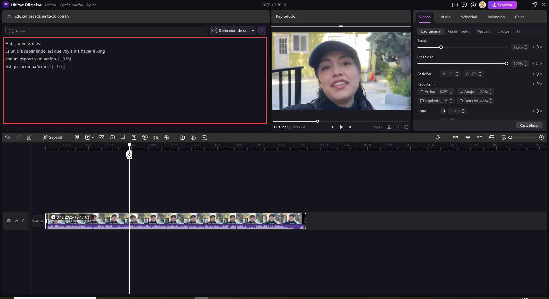edimakor guia de editar texto ia 2