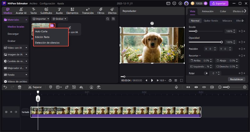 herramienta ia de edición basada en texto