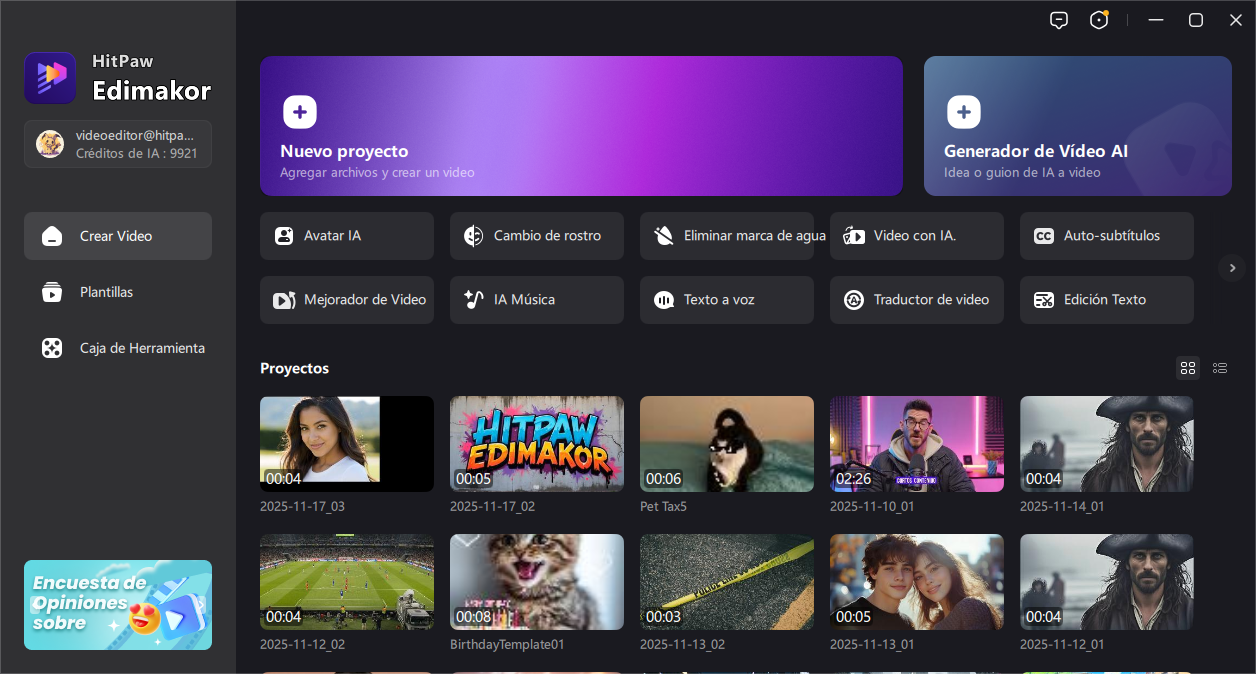 creador de invitación de video paso 1