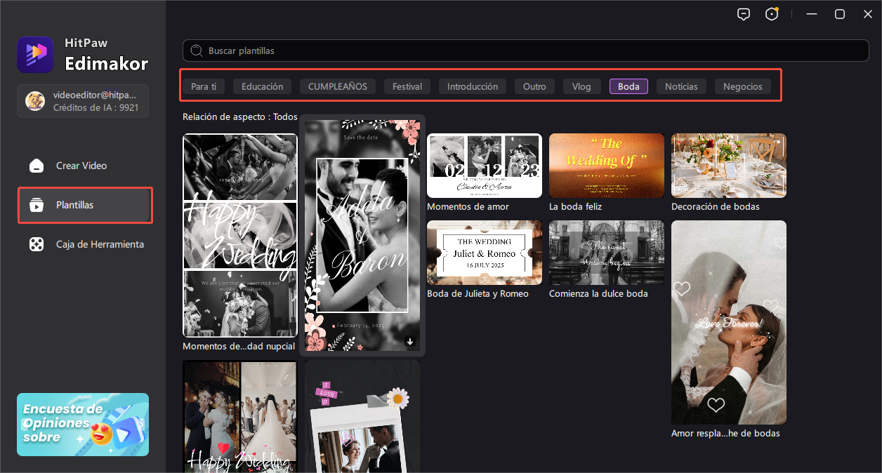 creador de invitación de video paso 2