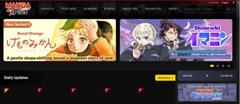 sitios de leer manga gratis manga plus by shueisha