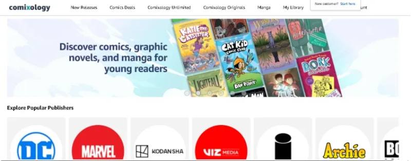 sitios de leer manga gratis comixology