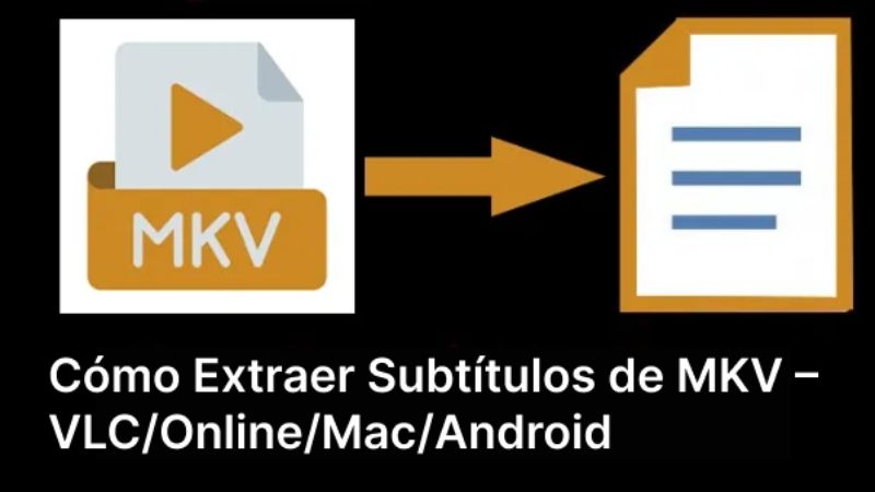 extraer subtítulos de mkv con vlc