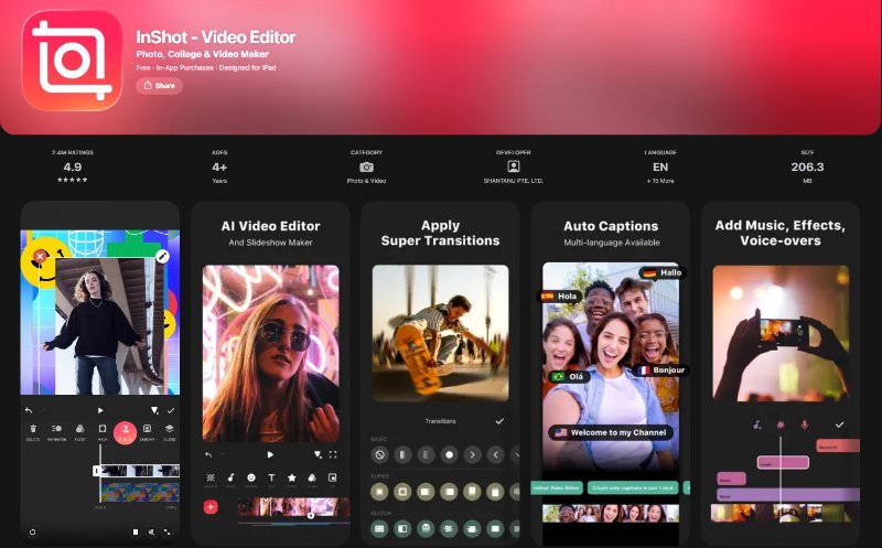 pixelar caras en videos inshot