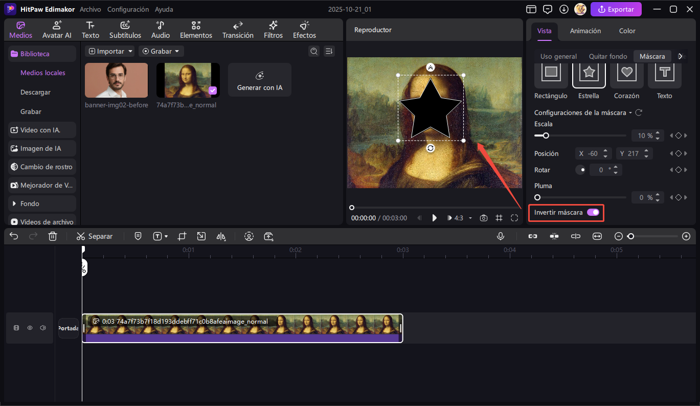 edimakor guia de Enmascaramiento de Video 3