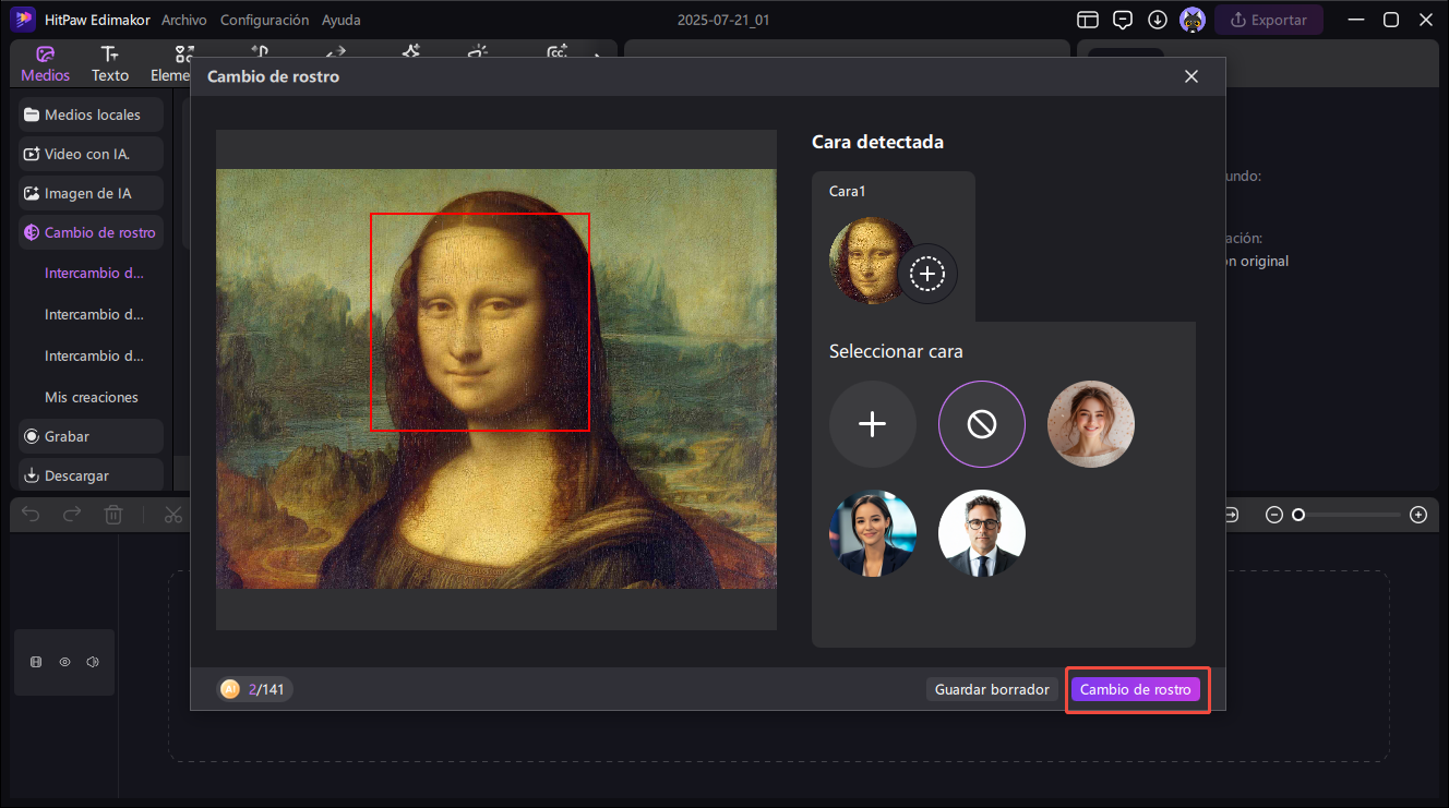 edimakor ai intercambio de caras guia 2