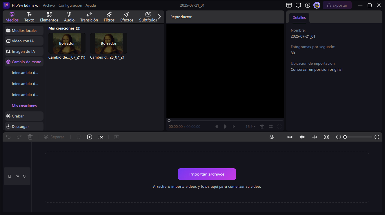 edimakor ai intercambio de caras guia 3