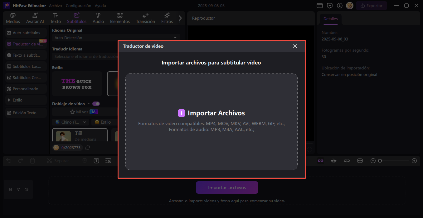traducir videos Paso 2