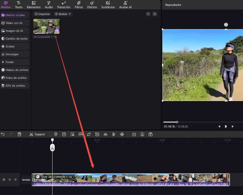 Añadir un vídeo en turco a Hitpaw Edimakor